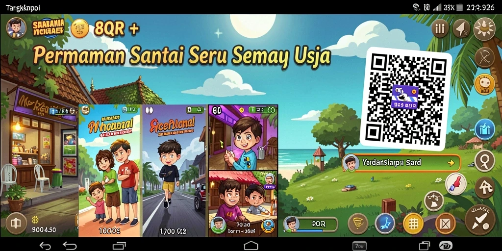 Tangkapan layar 8QR menunjukkan aksi seru gameplay Casual.