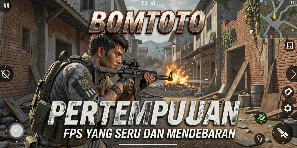 Tampilan gameplay seru dan mendebarkan di <strong>BOMTOTO</strong>, dengan aksi tembak-menembak intens.