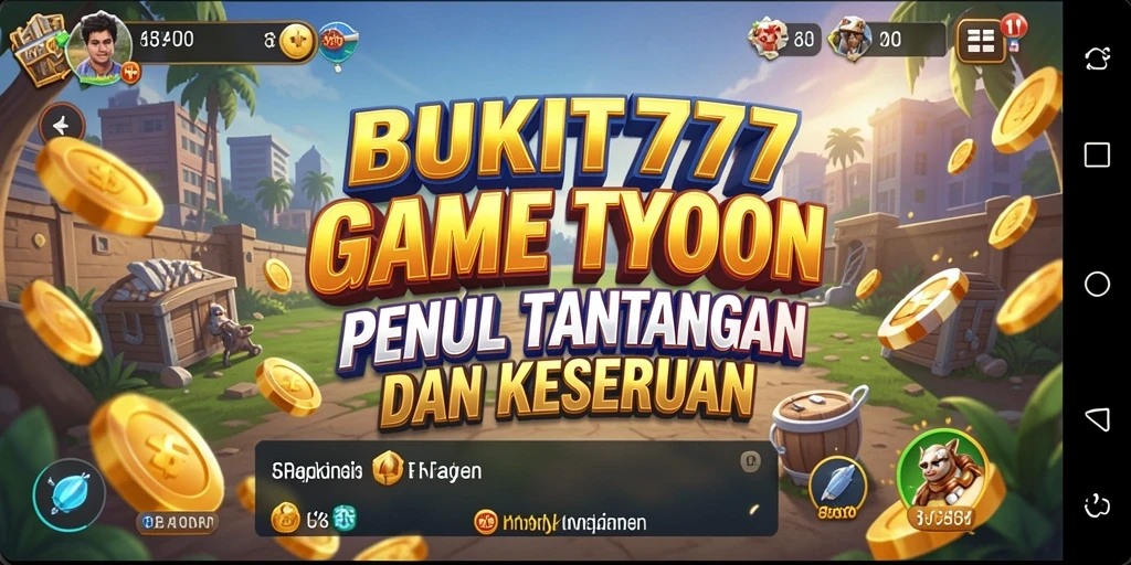 Tampilan menarik dengan elemen manajemen dalam gameplay BUKIT777.