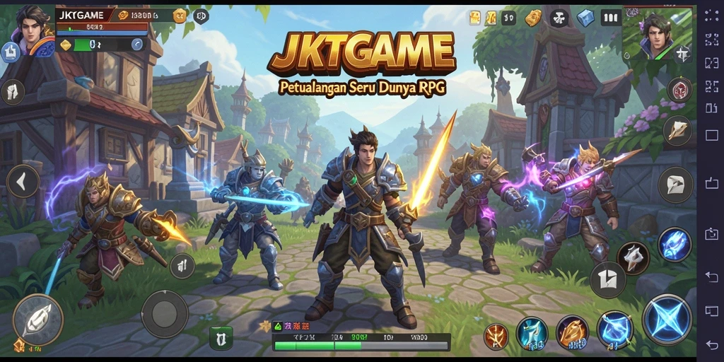 Gameplay menegangkan di dunia petualangan JKTGAME.