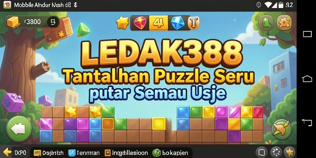 Tampilan gameplay menarik di LEDAK388 dengan berbagai puzzle.