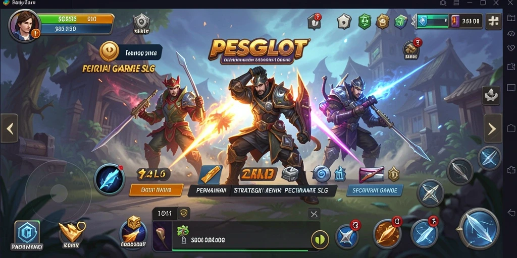 Gameplay PESGSLOT yang menantang dan seru untuk dimainkan.