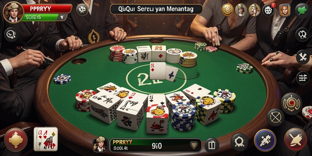 Tampilan gameplay menarik di PPRRYY dengan suasana QiuQiu yang menantang.