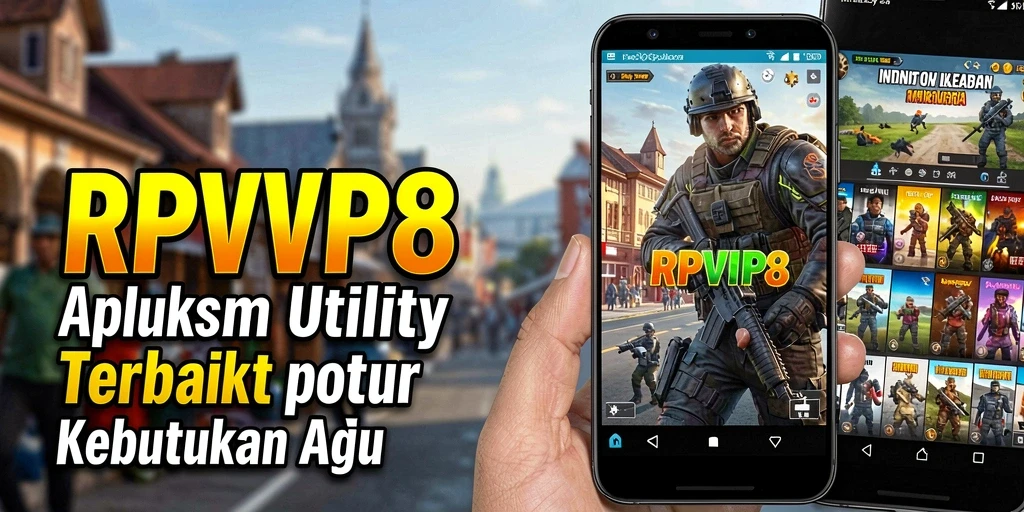Tampilan antarmuka RPVIP8 yang sederhana dan informatif.
