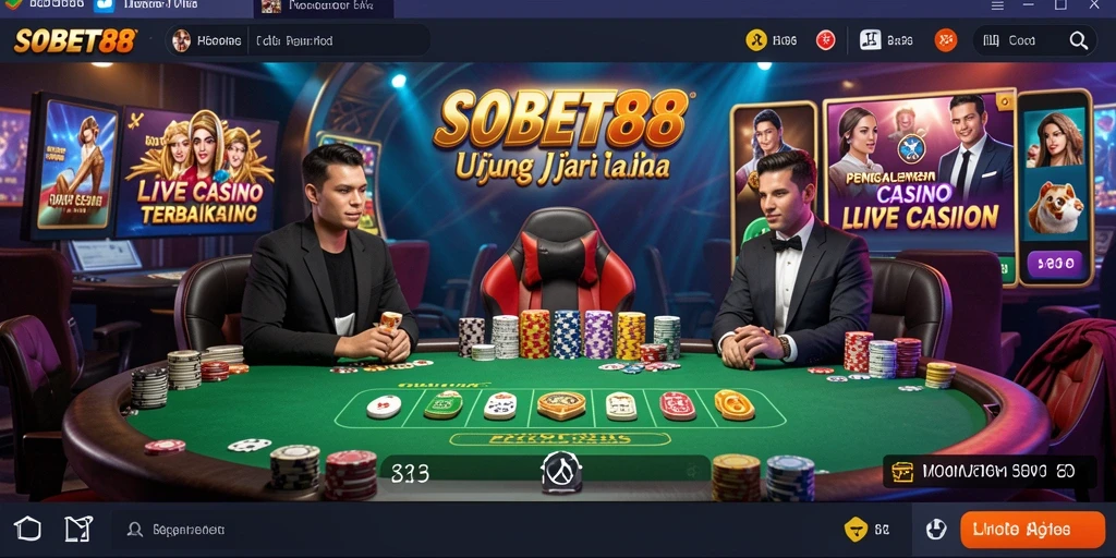 Gameplay Live Casino yang seru dan mendebarkan di SOBET88.