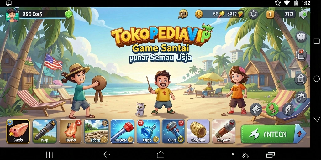 Tampilan screenshot gameplay TOKOPEDIAVIP yang seru dan menarik.